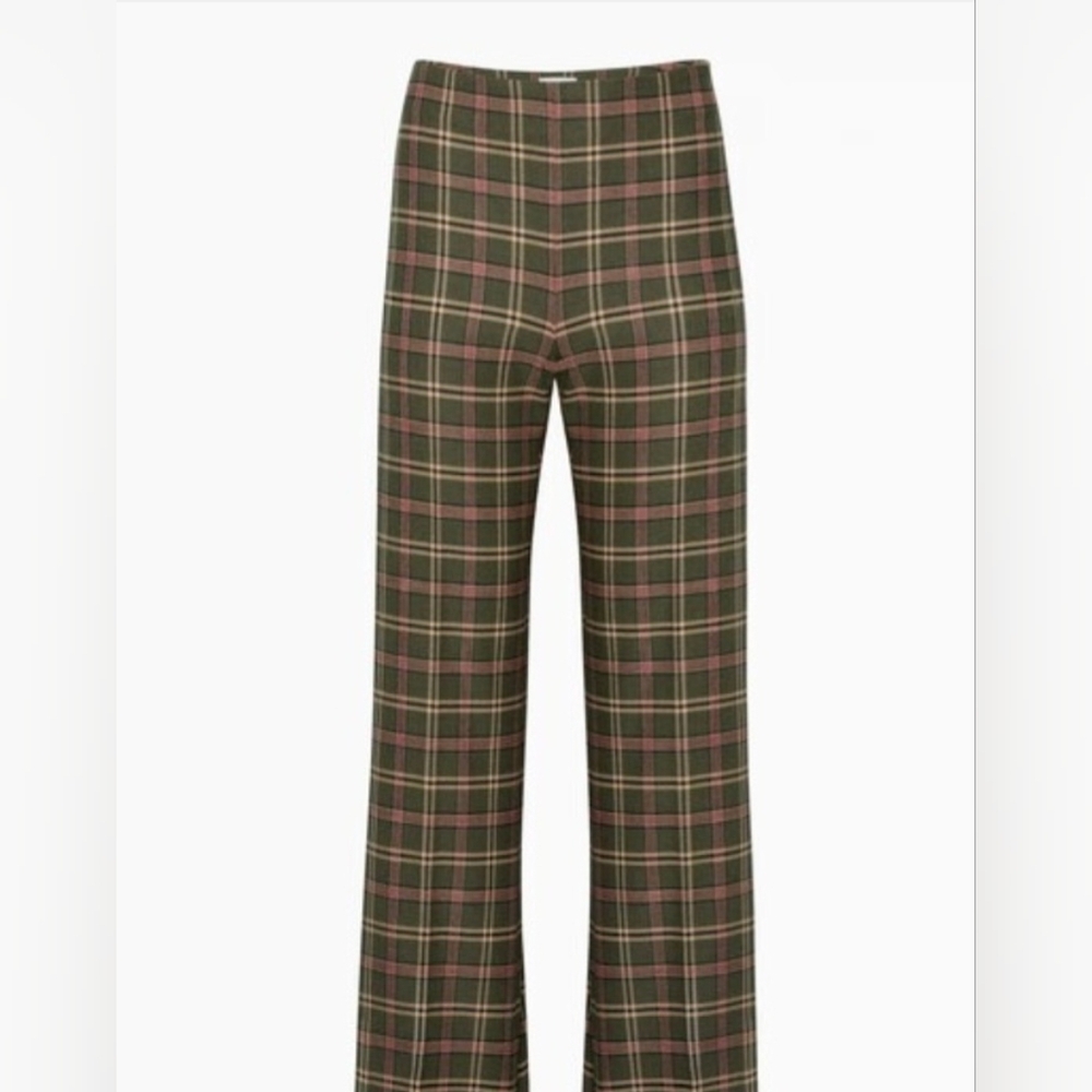 Aritzia Wilfred Kick Flare Green Trousers Size 6 Like New